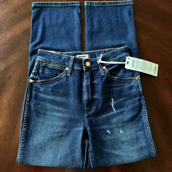 Wrangler Wild West 603 High Rise Straight Jeans 24 X 28 - Picture 8 of 16